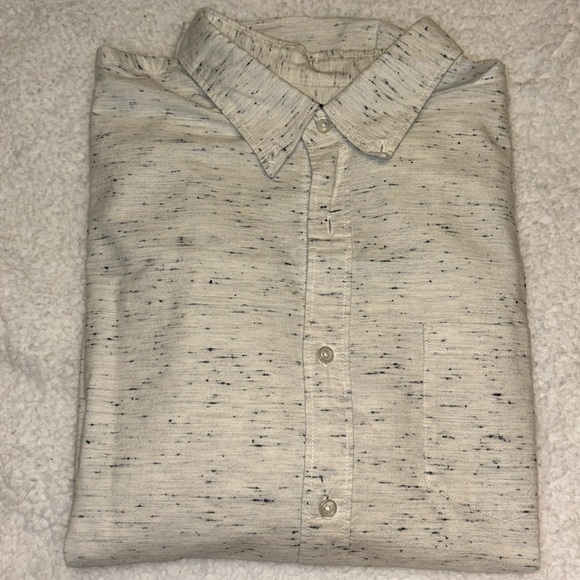 White Heather Short Sleeve Button Down - Picture 1 of 2